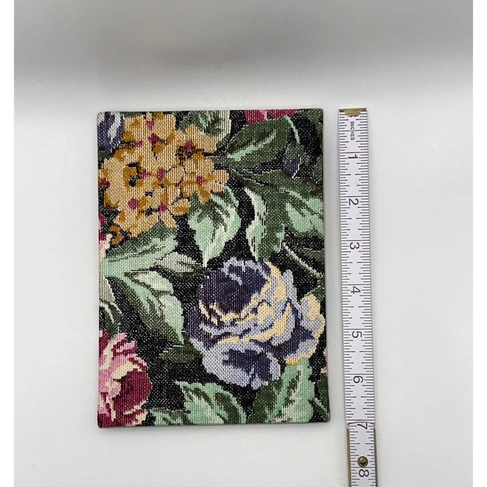 Vintage Floral Tapestry Address Book‎ Unused  Flower Hardcover Made in Taiwan
